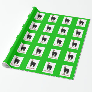 Alpaka Sankt Geschenkpapier