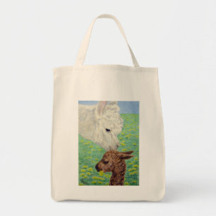 Alpaka u. Cria Taschen-Tasche - "Alpaka-Kuss " Tragetasche