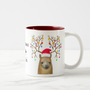 Alpaka-WeihnachtsTasse Zweifarbige Tasse