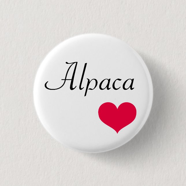 Alpakaherz Button (Vorderseite)