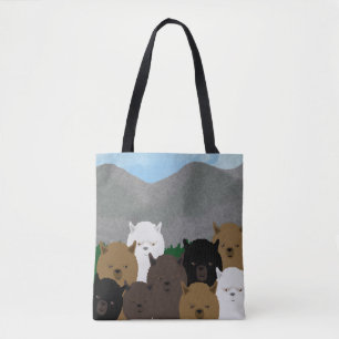 Alpakas ganz über Taschen-Tasche Tasche