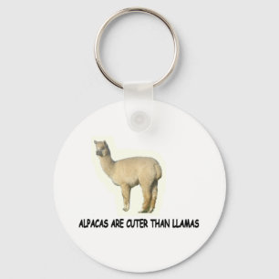 Alpakas sind niedlicher als Lamas Schlüsselanhänger