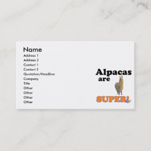 Alpakas sind super visitenkarte