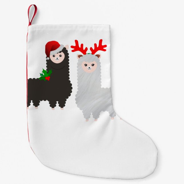 Alpakas-Strumpf Kleiner Weihnachtsstrumpf (Vorderseite)