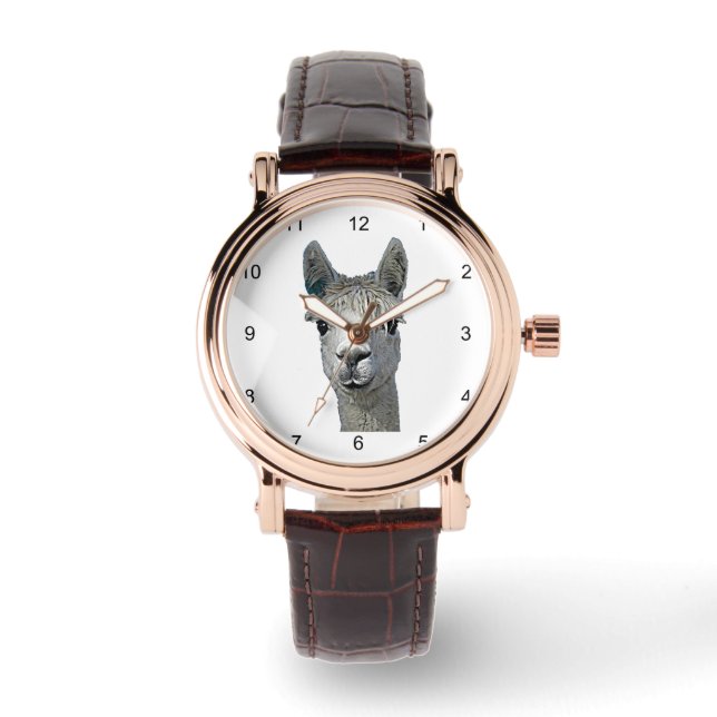 Alpakka Alpaka Alpaga Armbanduhr (Vorderseite)