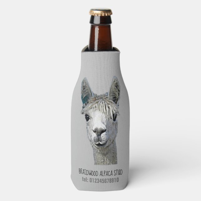 Alpakka Alpaka Alpaga Flaschenkühler (Flaschenvorderseite)
