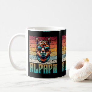 Alpapa Alpaca cool Lama Liebe Alpapa Vatertag Kaffeetasse
