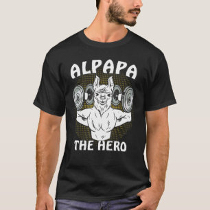 ALPAPA DER HELD Alpapa Vater Familie Lama Papa T-Shirt