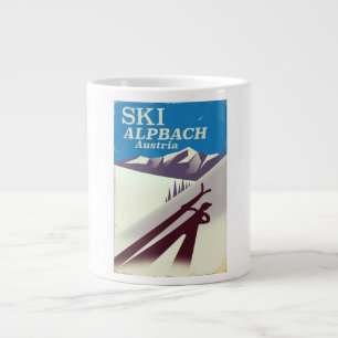 Alpbacher Skifahrplakat Jumbo-Tasse