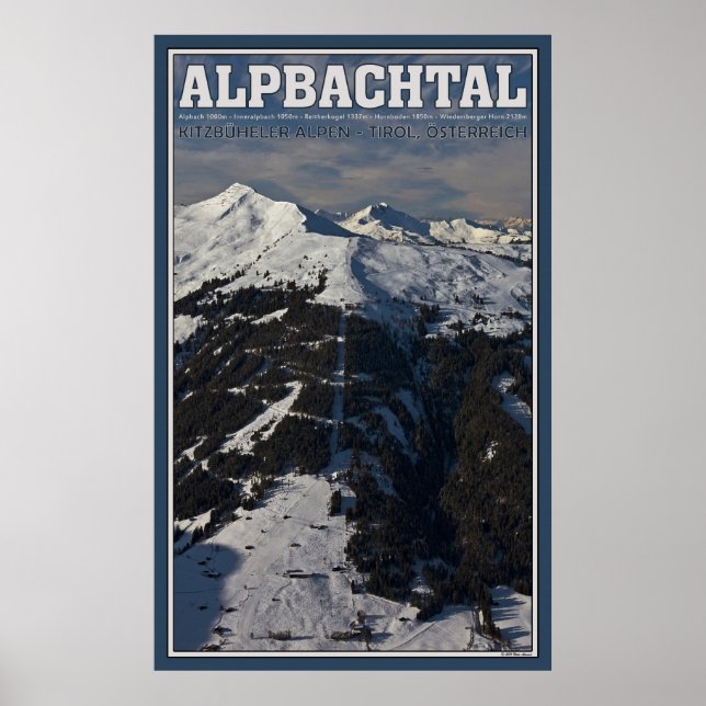 Alpbachtal von Schatzberg Poster (Vorne)