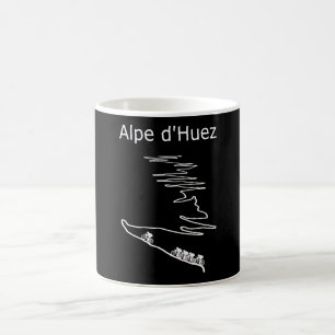Alpe d Huez in Frankreich Raddesign für Männer und Kaffeetasse