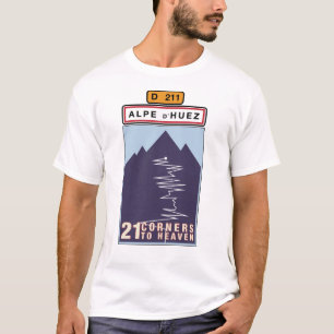 ALPE D'HUEZ 21 COINS au T-shirt de CIEL
