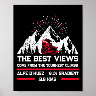 Alpe D'huez Radfahren Berge Poster