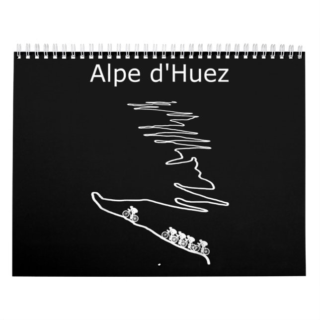 Alpe Huez in Frankreich Radfahrer Design Männer Kalender (Titelbild)
