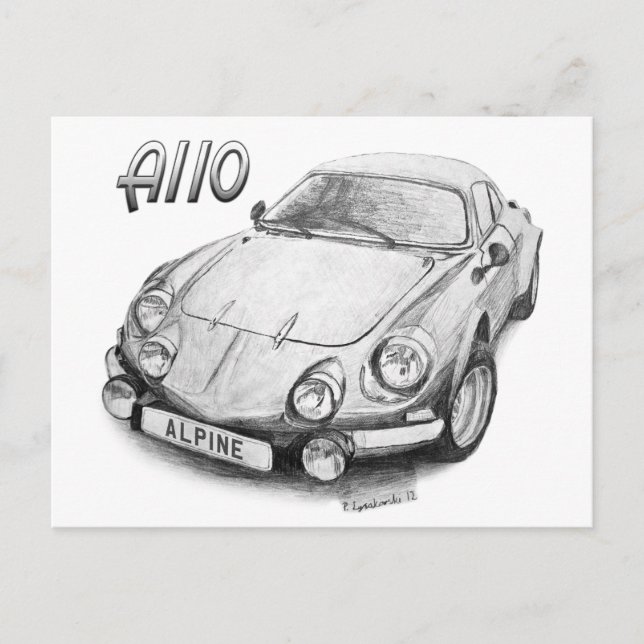Alpen A110 Postkarte (Vorderseite)