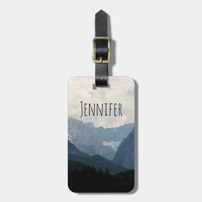 Alpen Berge Landschaftliches Foto Gepäckanhänger (Vorderseite vertikal)