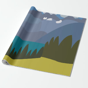 Alpen Bergsee Geschenkpapier