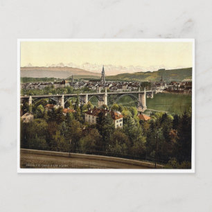 Alpen, Bern, Schweiz Vintag Fotochrom Postkarte