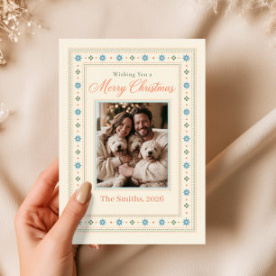 Alpen-Folk-Foto-Weihnachten Feiertagskarte