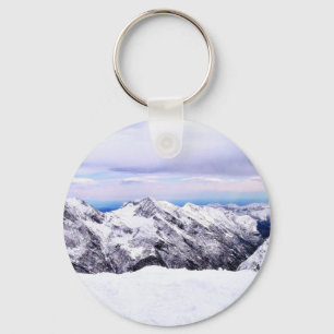 Alpen mit Schnee bedeckt Schlüsselanhänger