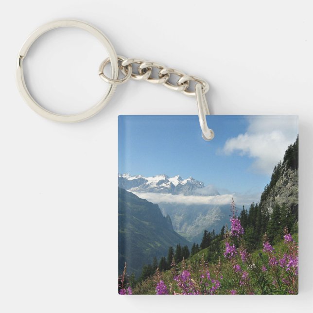 Alpen, schönes Foto Schlüsselanhänger (Vorderseite)