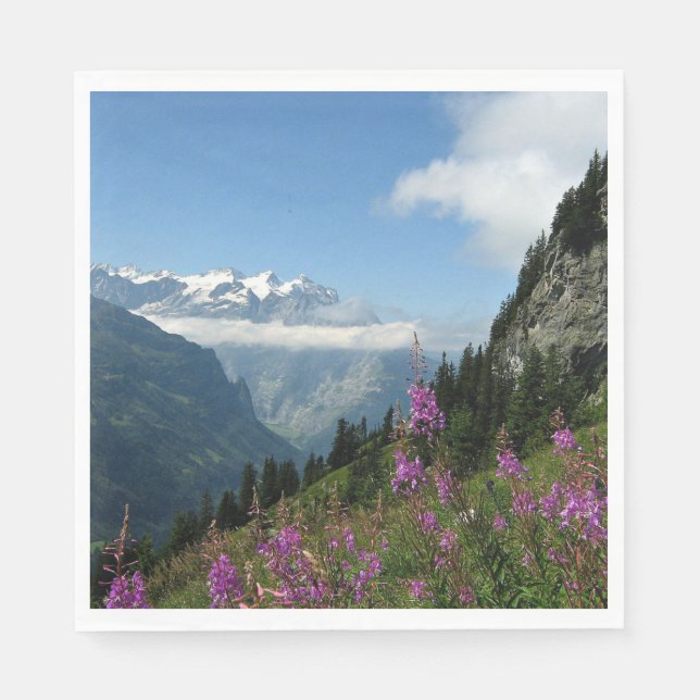 Alpen, Schweiz Serviette (Vorderseite)