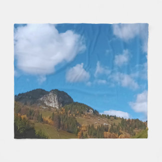 Alpen Sommer - Wilde Natur aus Rumänien Fleecedecke