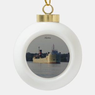 Alpena Ball oder Schneeflockeverzierung Keramik Kugel-Ornament