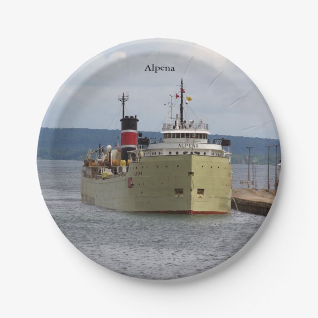 Alpena Soo Papierplatte Pappteller (Vorderseite)