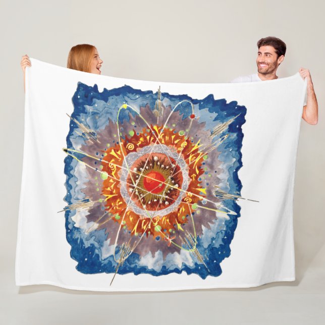 Alpenarchitektur Famous Art Poster Fleecedecke (Beispiel)