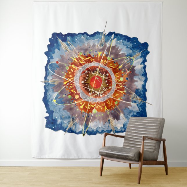 Alpenarchitektur Famous Art Poster Wandteppich (Beispiel)