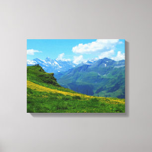 Alpenblick in der Schweiz Leinwanddruck