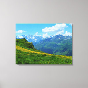 Alpenblick in der Schweiz Leinwanddruck