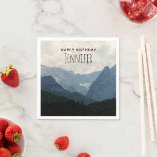 Alpengebirge Foto Naturerlebnis Serviette