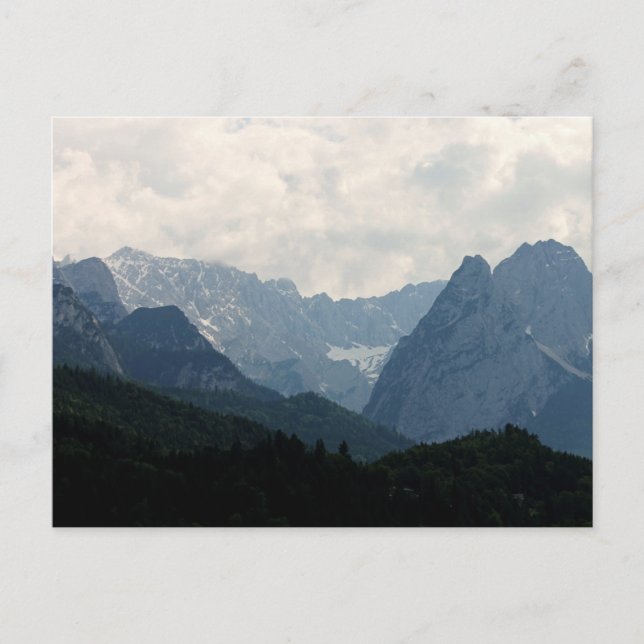 Alpengebirge Natur Foto Postkarte (Vorderseite)
