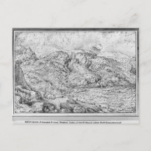 Alpenlandschaft, 1553 postkarte