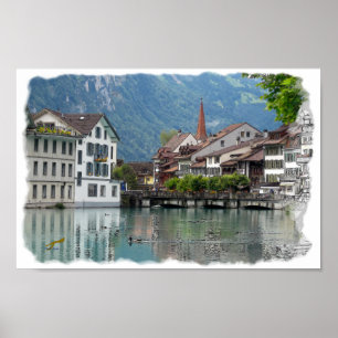 Alpenlandschaft Poster