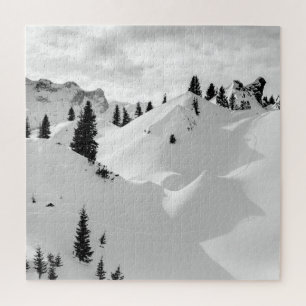 Alpenlandschaft: Schneesichere Berge