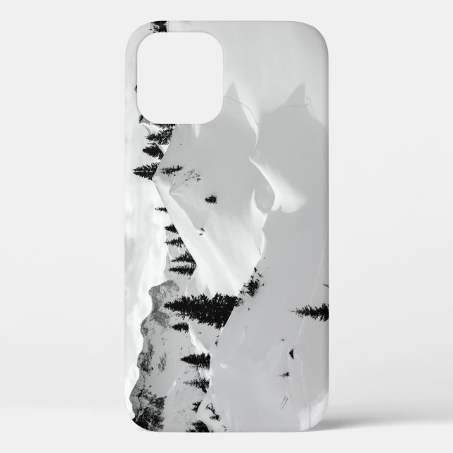 Alpenlandschaft: Schneesichere Berge Case-Mate iPhone Hülle (Rückseite)