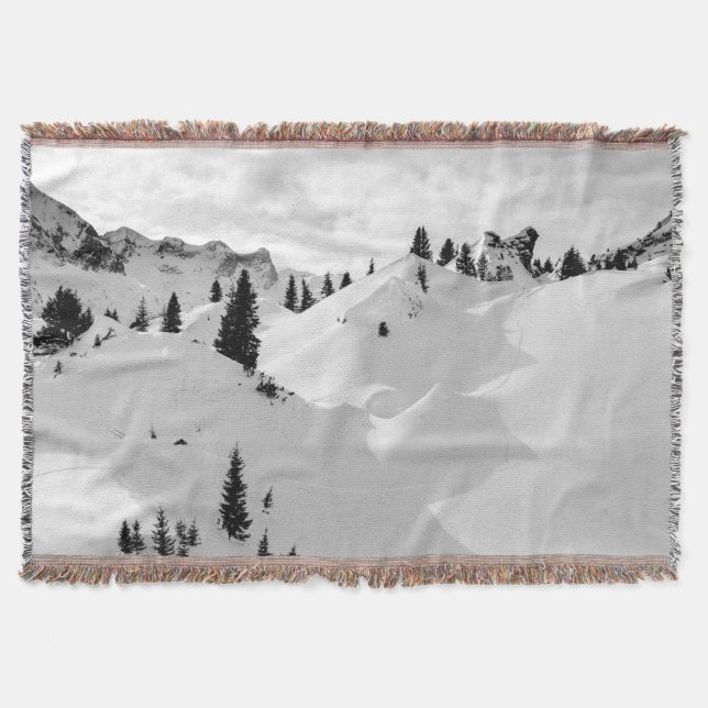 Alpenlandschaft: Schneesichere Berge Decke (Vorderseite)