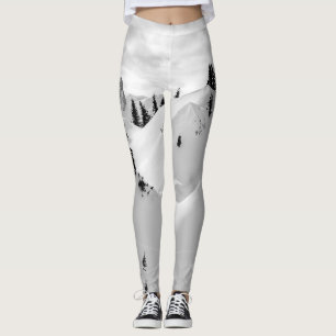 Alpenlandschaft: Schneesichere Berge Leggings