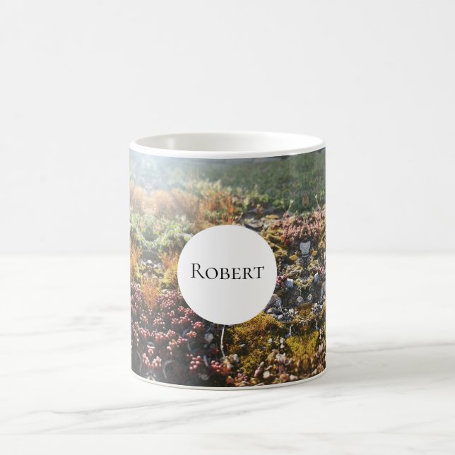 Alpenpflanzen Monogramm Tasse (Mittel)