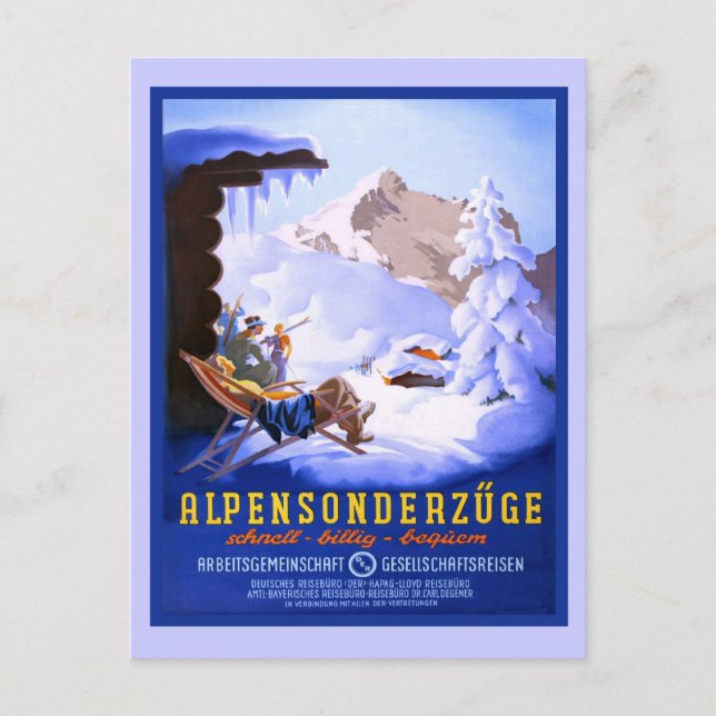 Alpensonderzuge, Germany Postkarte (Vorderseite)