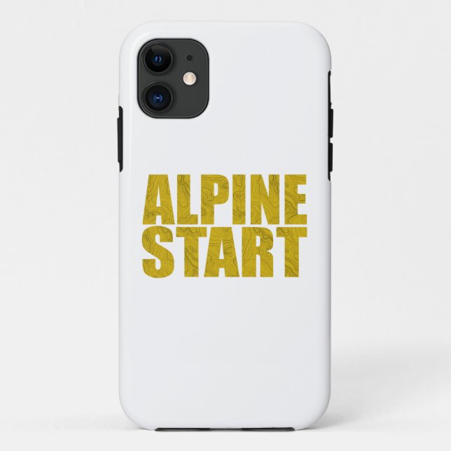 Alpenstart (Topo) Case-Mate iPhone Hülle (Rückseite)