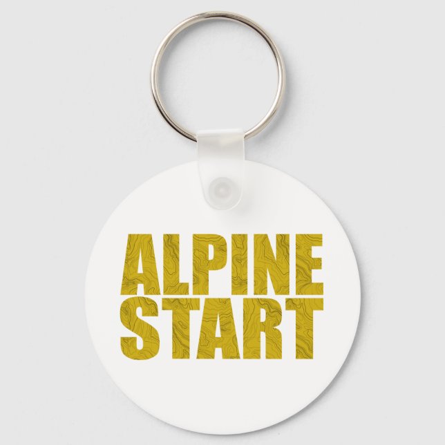 Alpenstart (Topo) Schlüsselanhänger (Vorderseite)