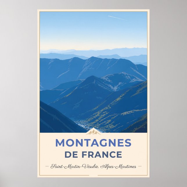 Alpentäler der französischen Alpen Poster (Vorne)