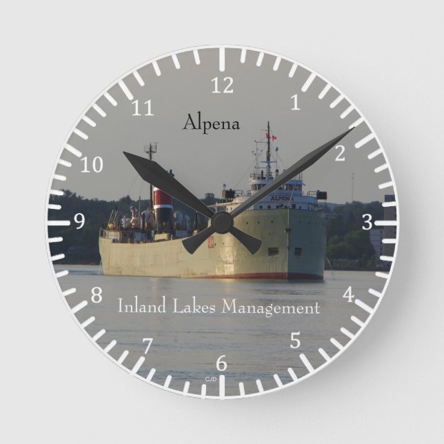 Alpenuhr Runde Wanduhr (Vorderseite)