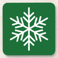 Alpenwald Grün Weißer Nordische Schneeflocke
