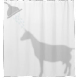 Alpenziege-Schatten-Silhouette-Schattenbuddies Duschvorhang