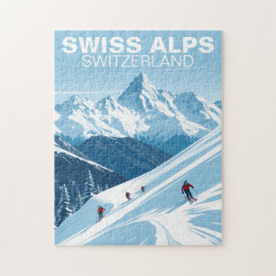 Alpes suisses Suisse Puzzle Voyage Vintage
